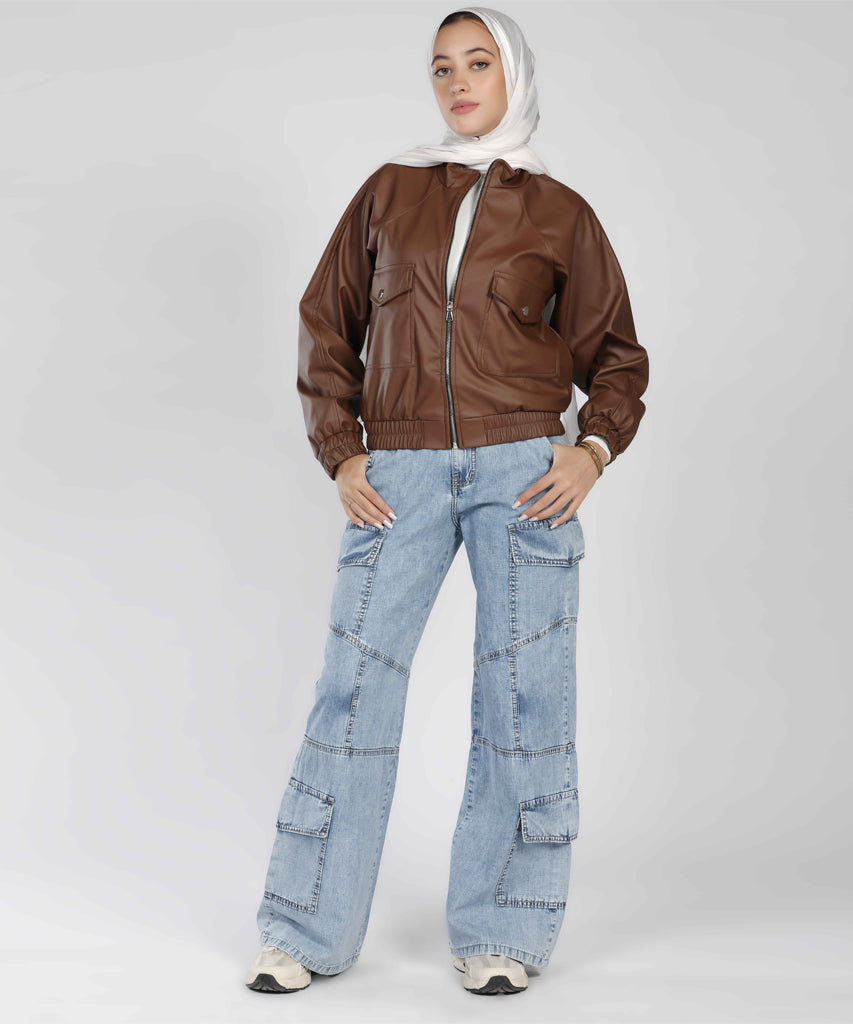 Jacket-Leather-BROWN