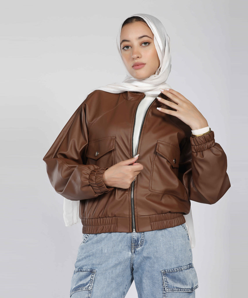 Jacket-Leather-BROWN