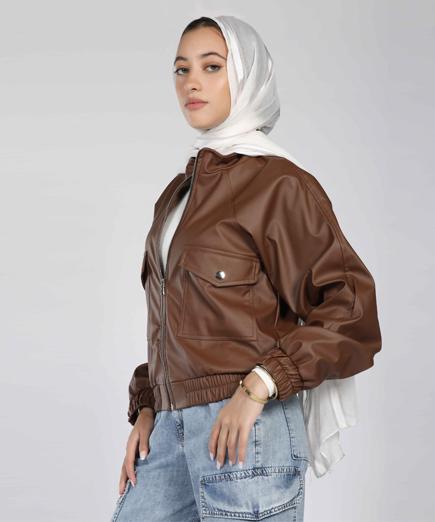 Jacket-Leather-BROWN