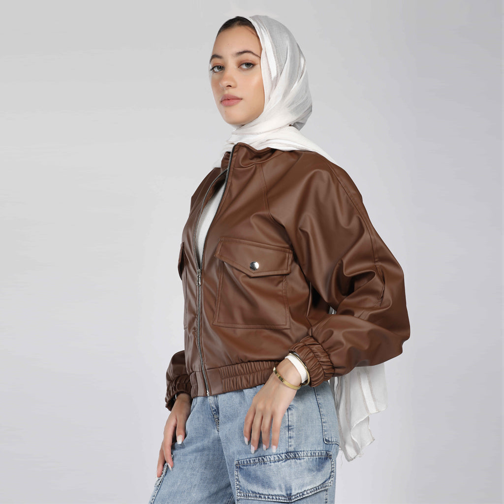 Jacket-Leather-BROWN