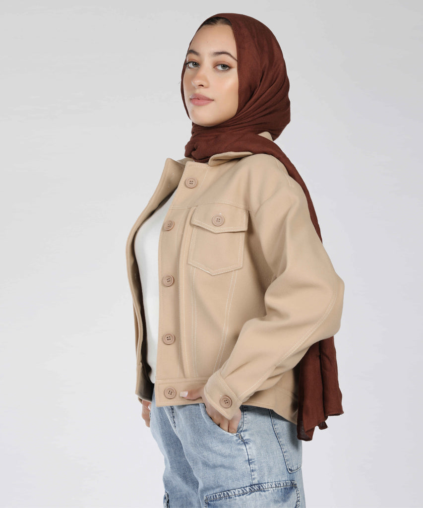 Jacket-Felt-BEIGE
