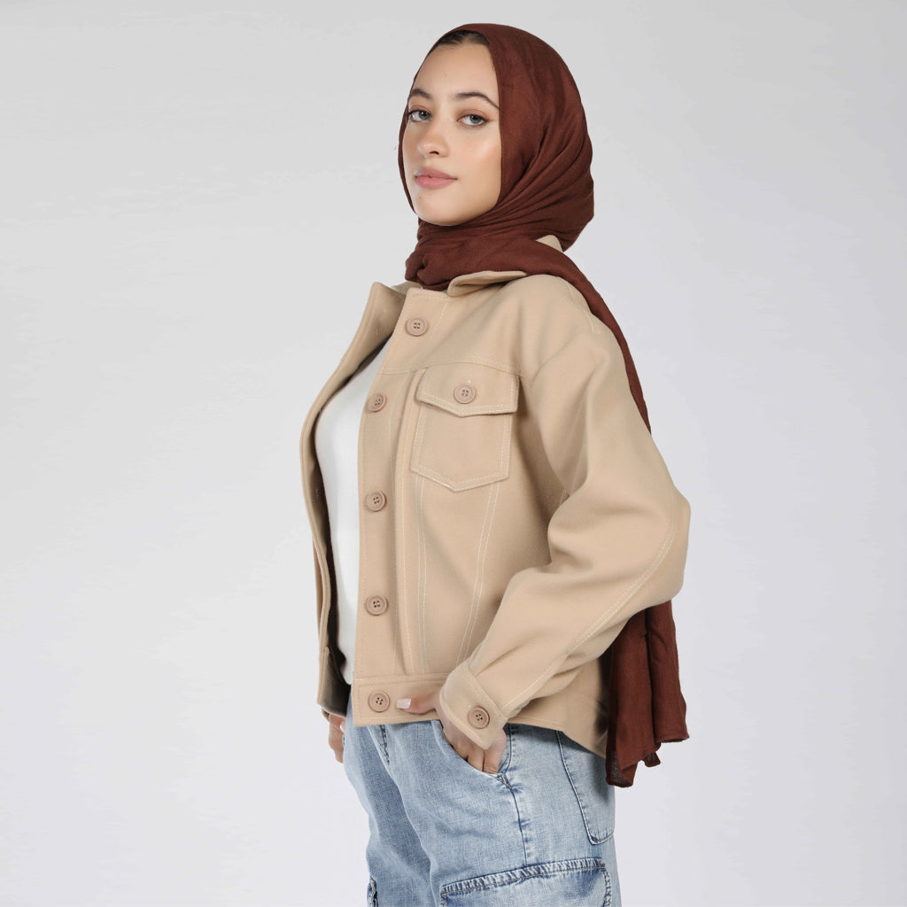Jacket-Felt-BEIGE