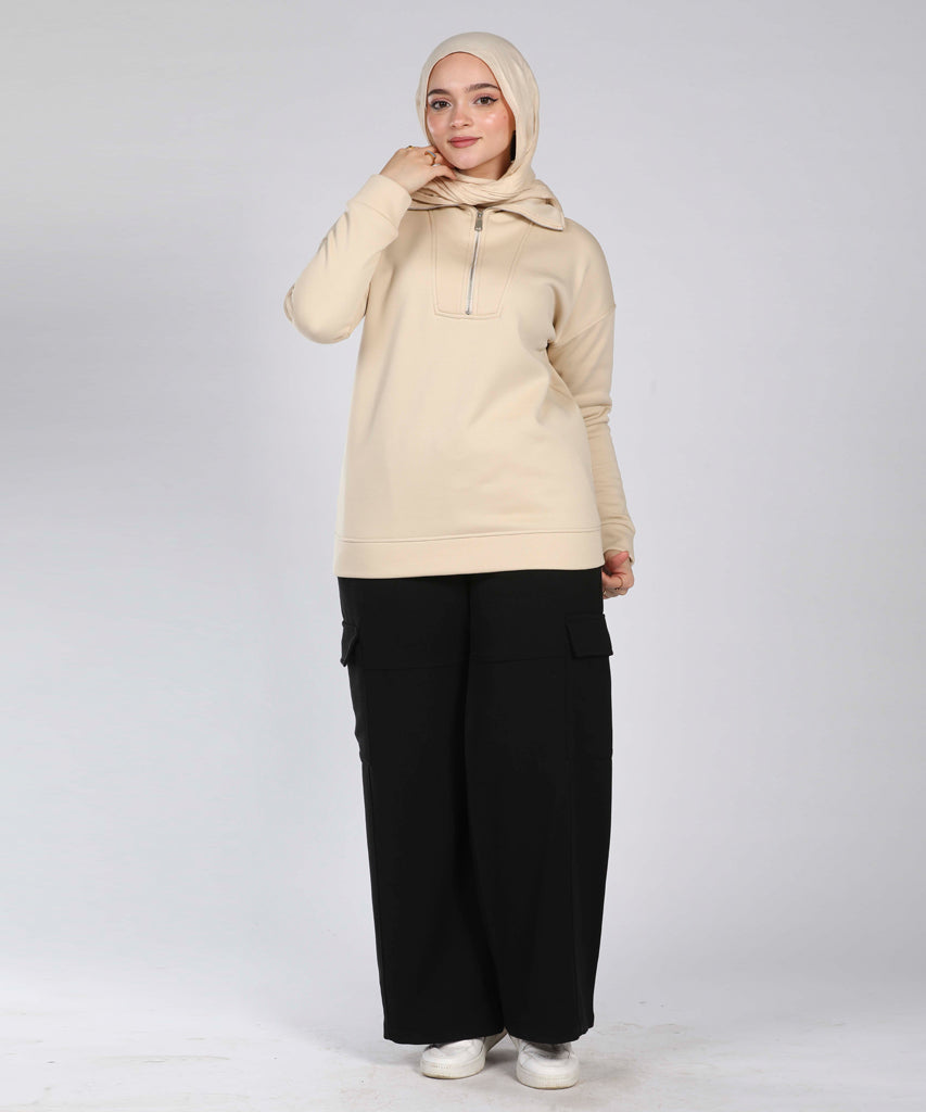 Sweatshirt-Melton-BEIGE