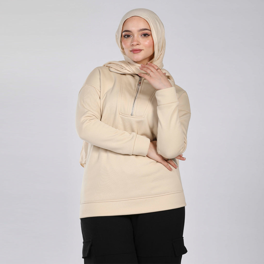 Sweatshirt-Melton-BEIGE