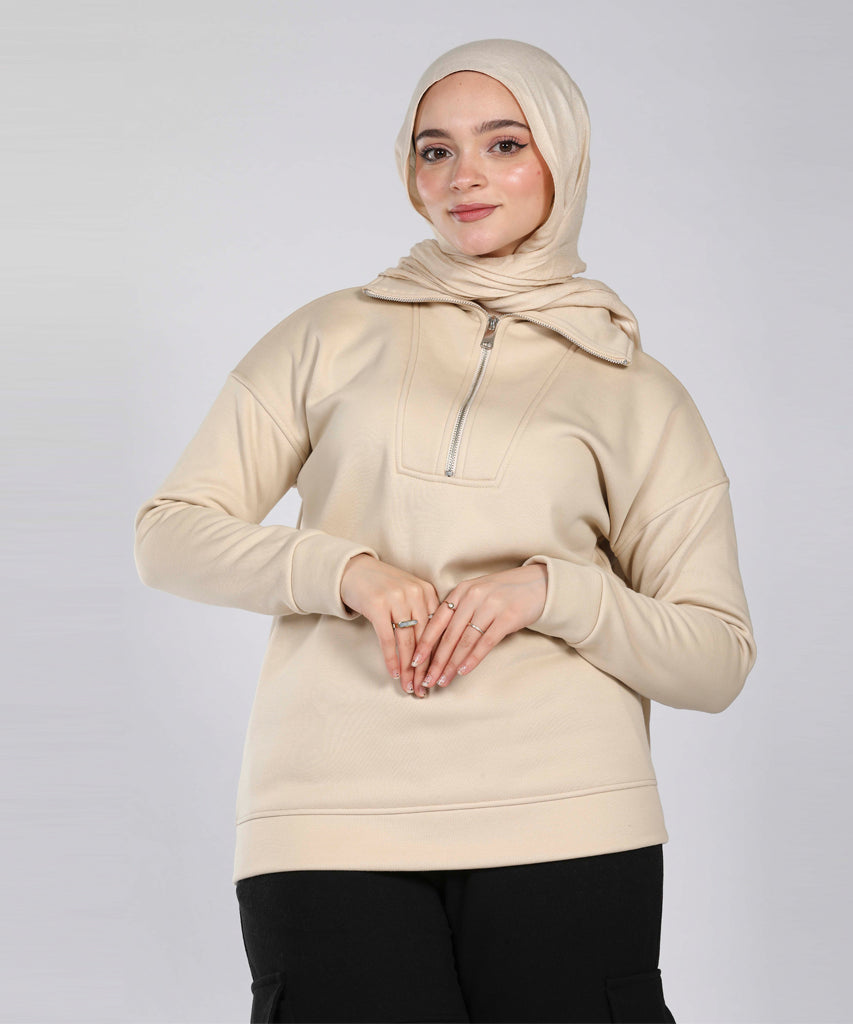 Sweatshirt-Melton-BEIGE