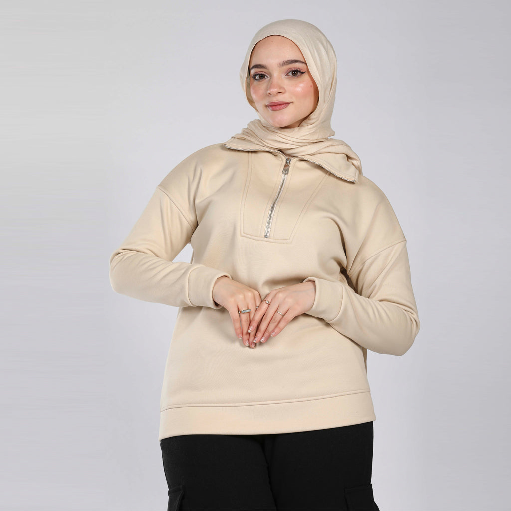 Sweatshirt-Melton-BEIGE