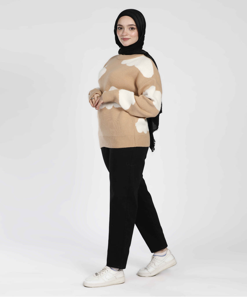 بلوفر-تريكو-كافيه