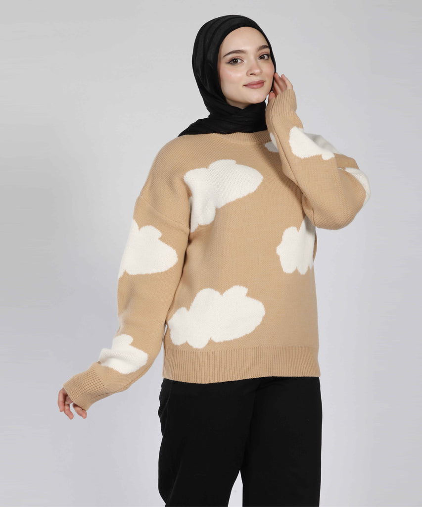 بلوفر-تريكو-كافيه