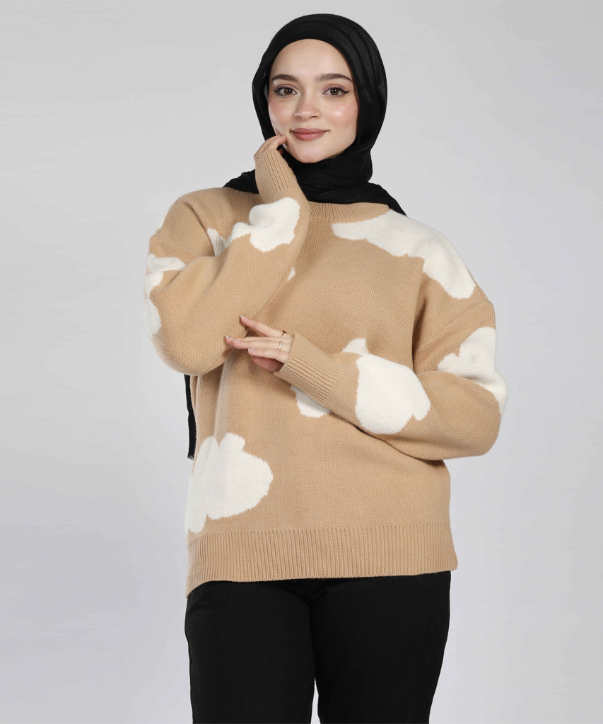 بلوفر-تريكو-كافيه