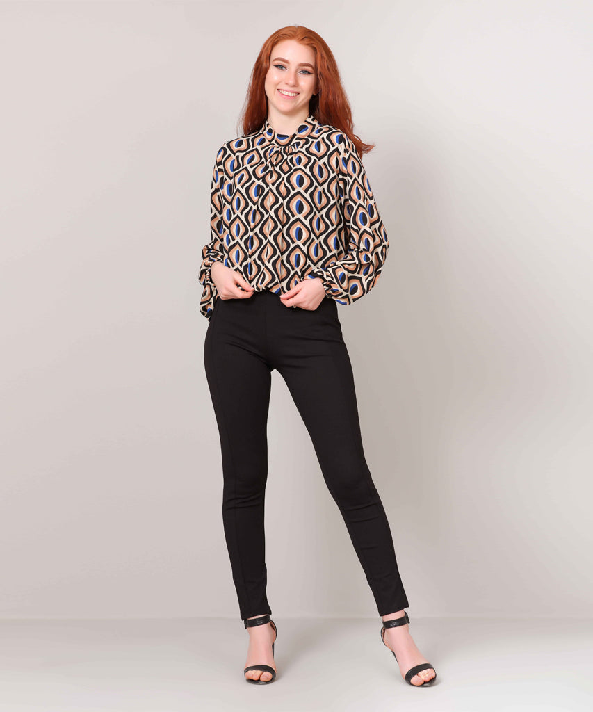 Blouse-Chiffon-BEIGE