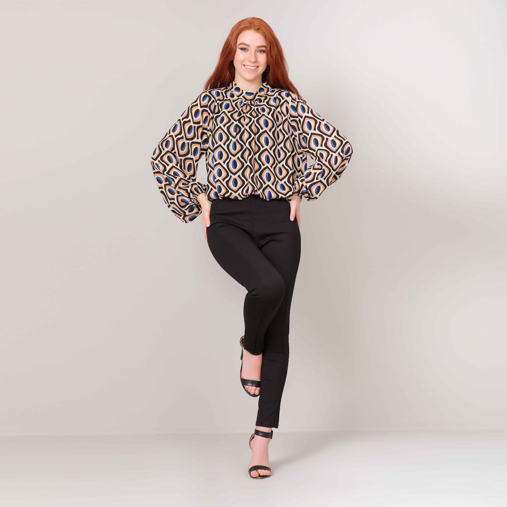 Blouse-Chiffon-BEIGE