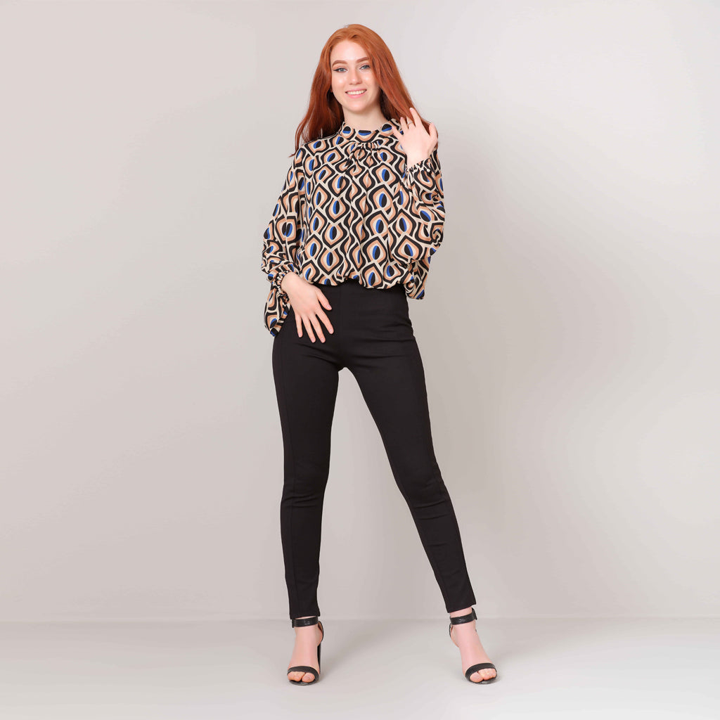 Blouse-Chiffon-BEIGE