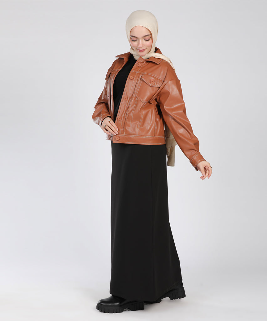 Jacket-Leather-BROWN
