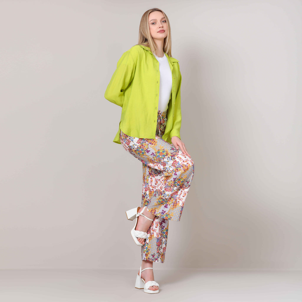Shirt-Cotton Viscose-CANARY