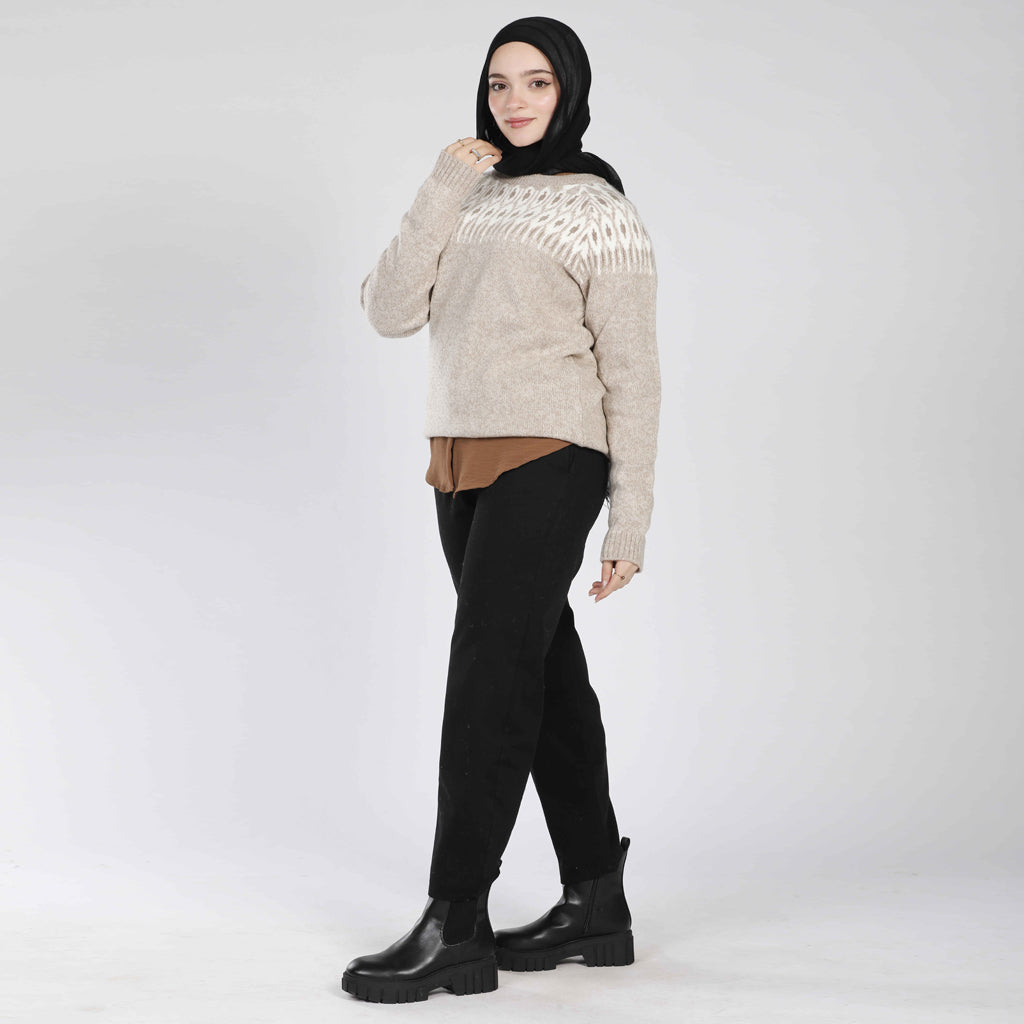 بلوفر-تريكو-كافيه