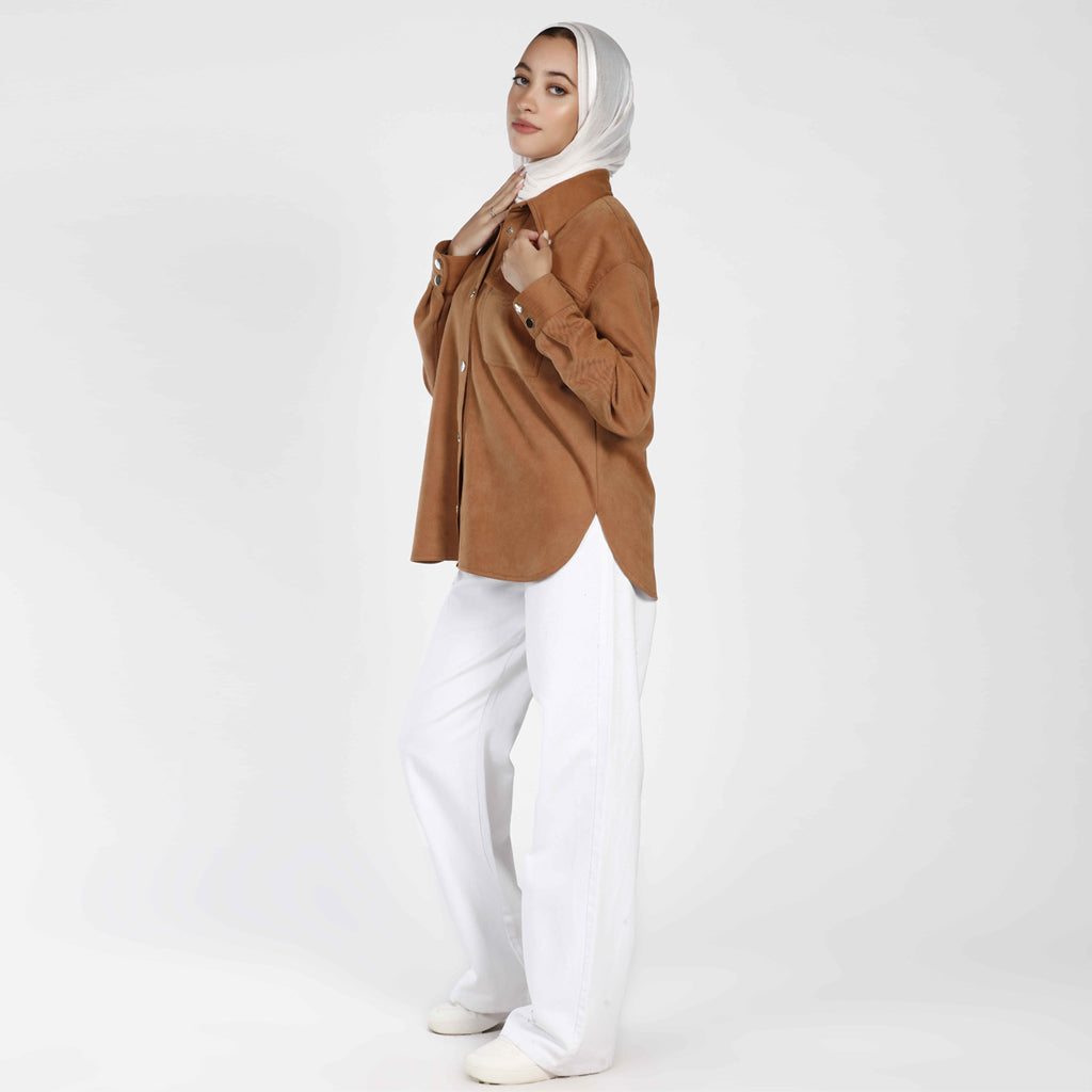 Shirt-Suede-BRWON