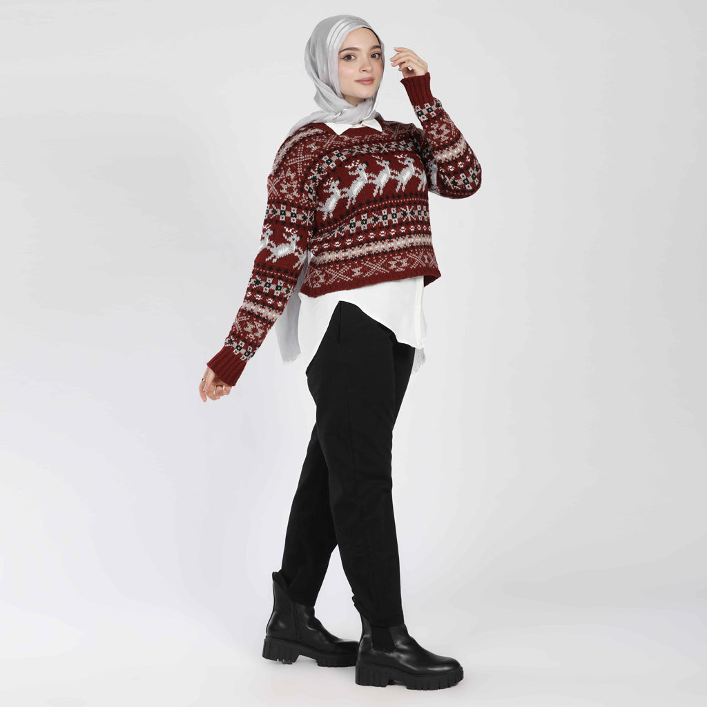 Pullover-Knit-BURGUNDY