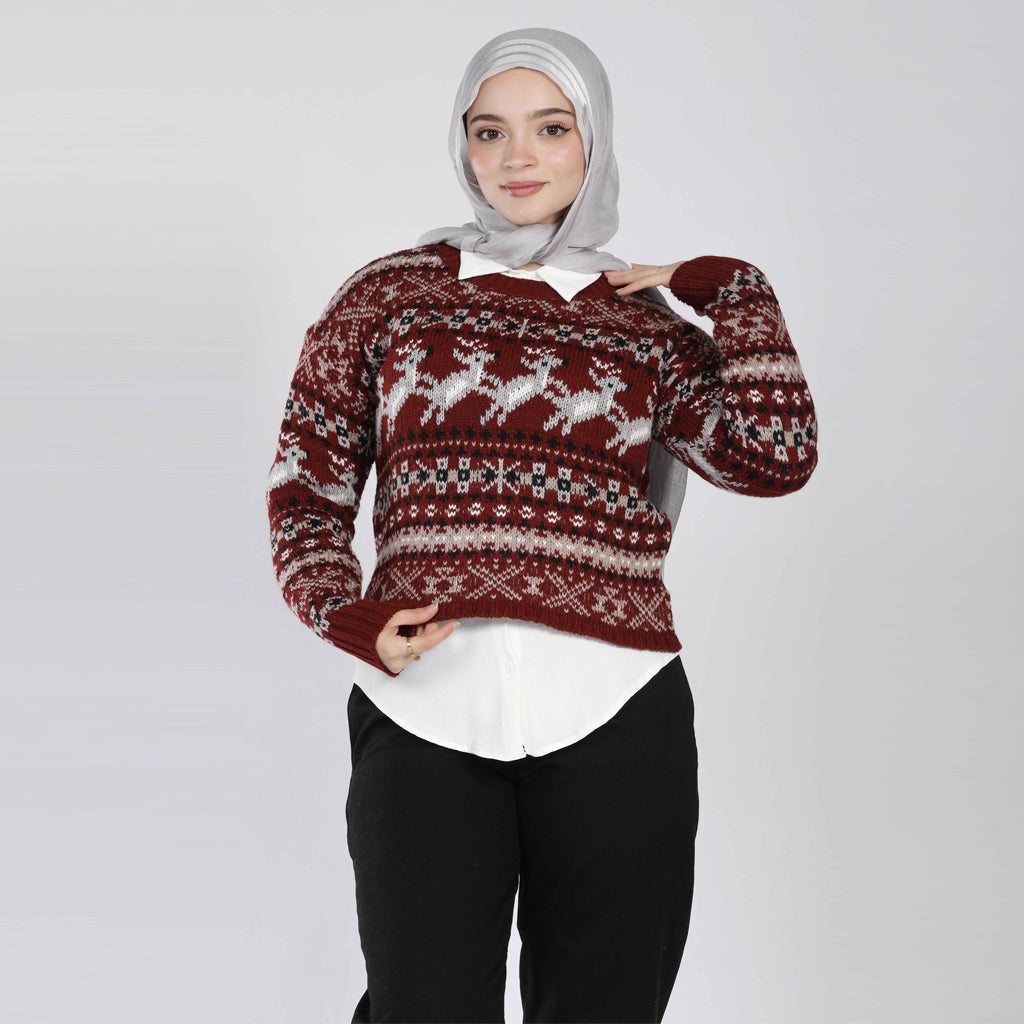 Pullover-Knit-BURGUNDY