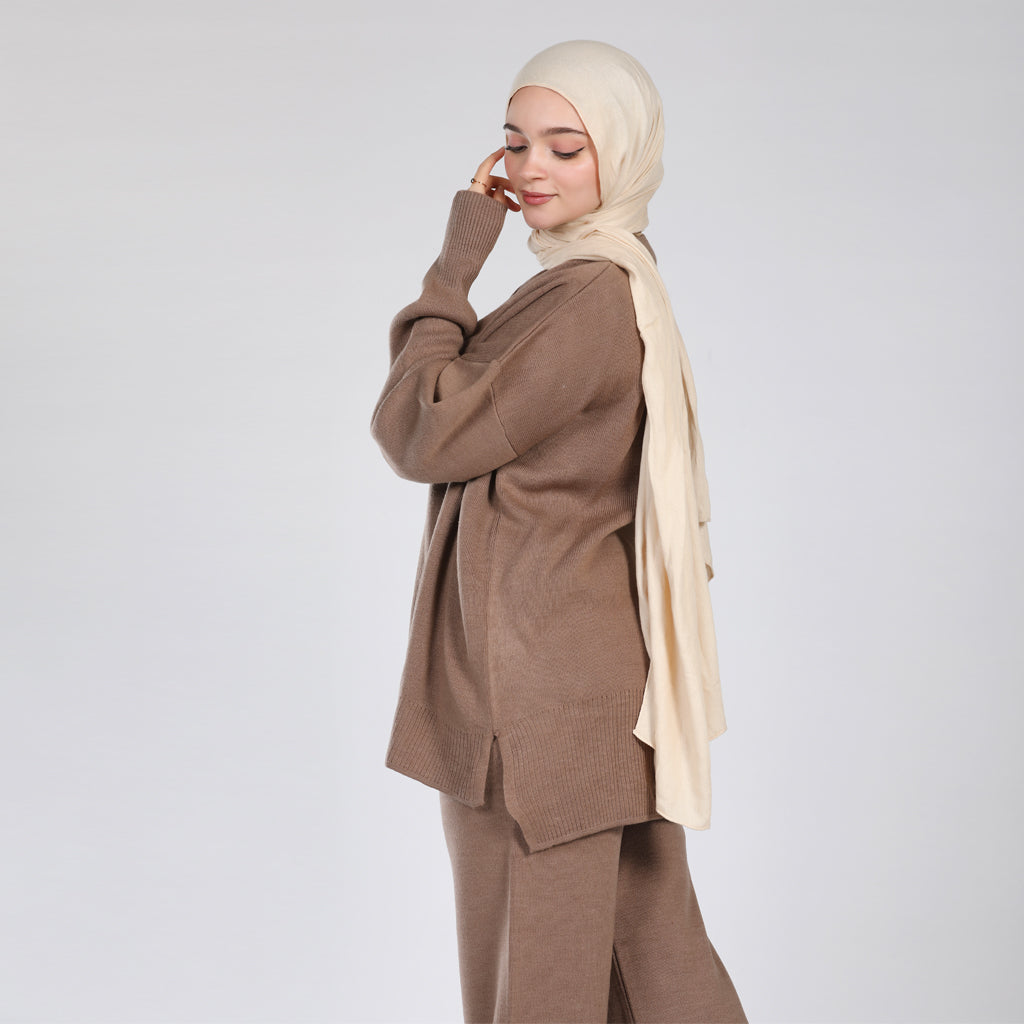 بلوفر-تريكو-كافيه