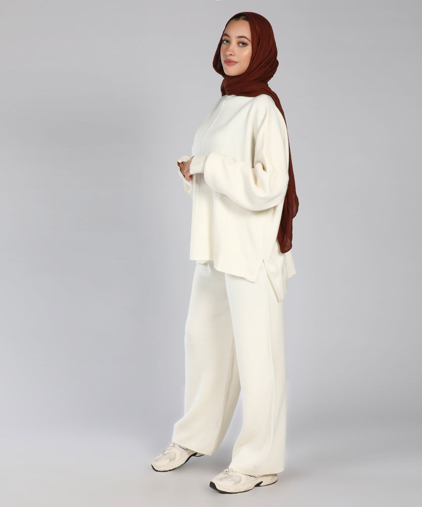 Trouser-Knit-OF WHITE
