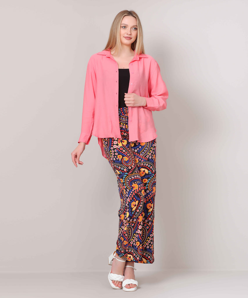 Shirt-Cotton Viscose-ROSE