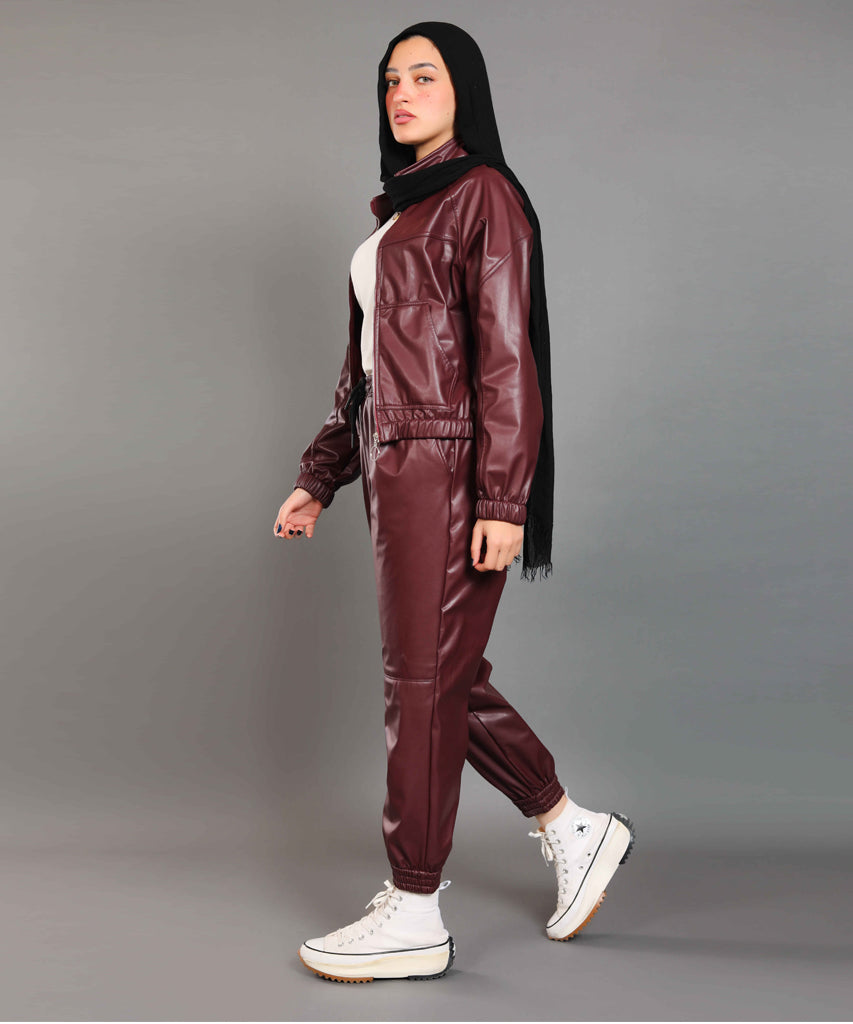Jacket-Leather-BURGUNDY