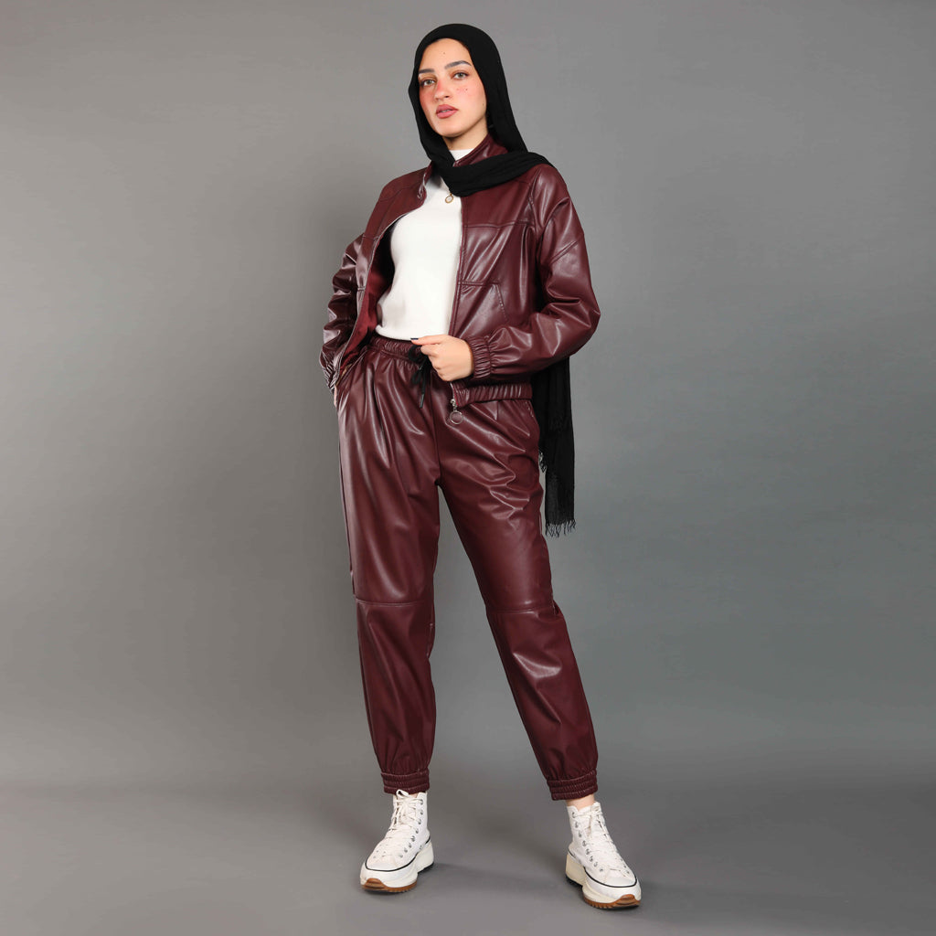 Jacket-Leather-BURGUNDY