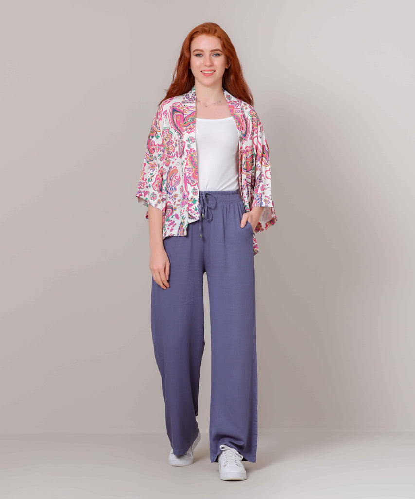 Pancho-Chiffon Crepe-FUSCHIA