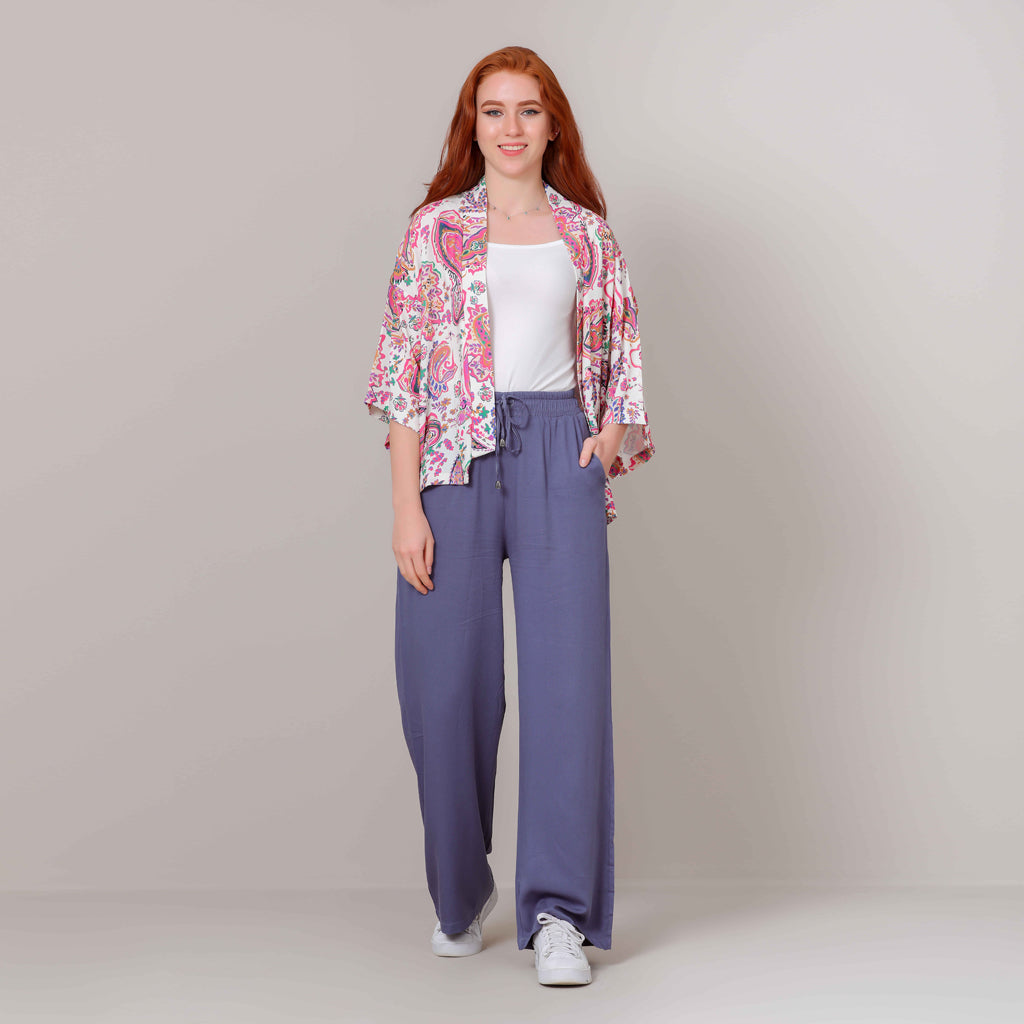 Pancho-Chiffon Crepe-FUSCHIA