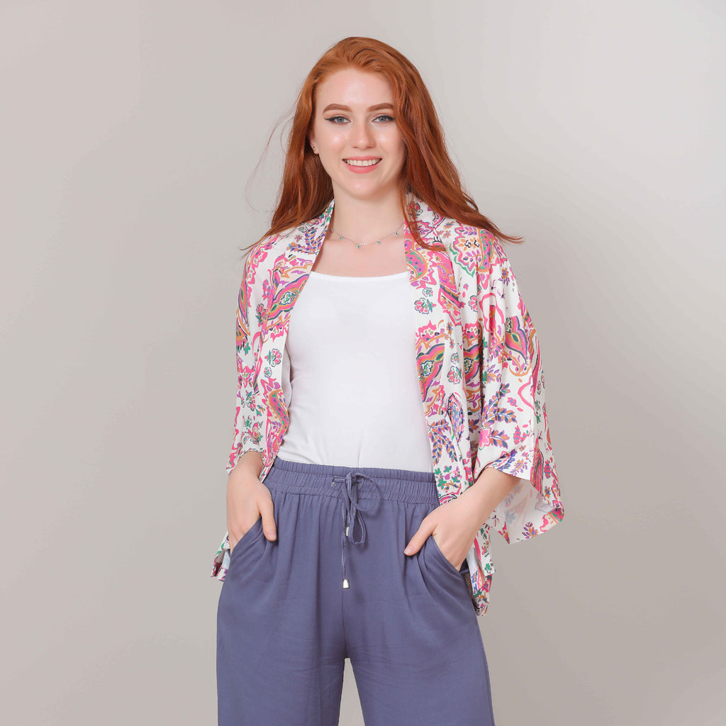 Pancho-Chiffon Crepe-FUSCHIA