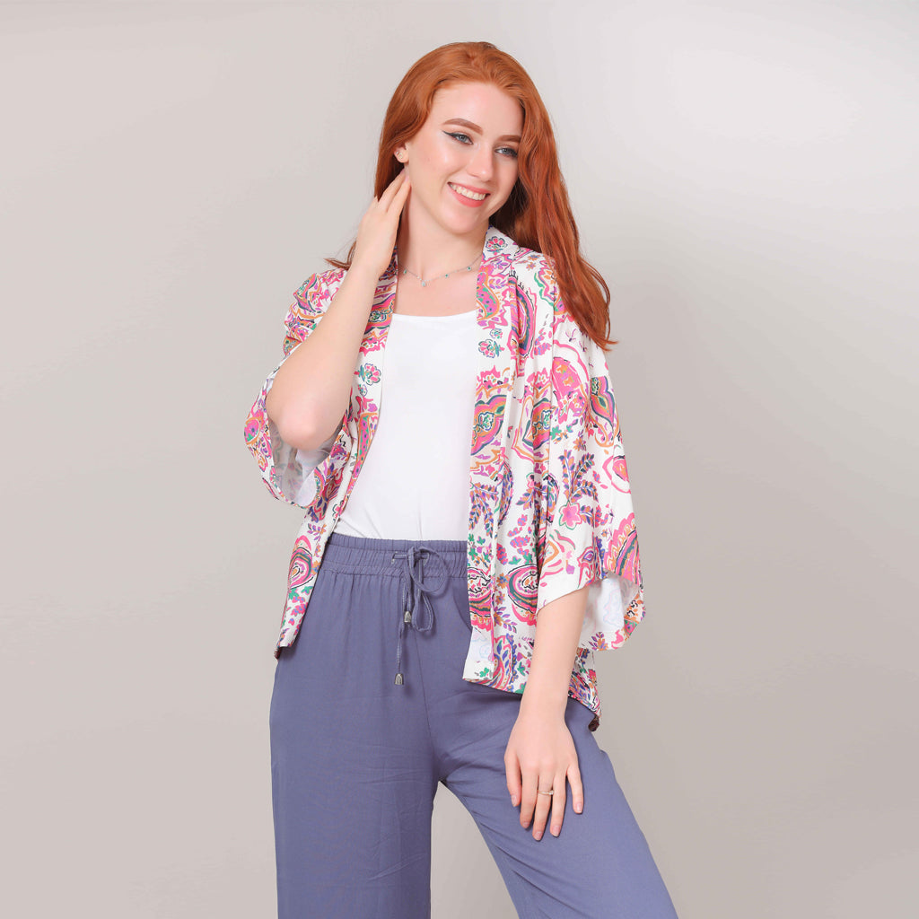 Pancho-Chiffon Crepe-FUSCHIA