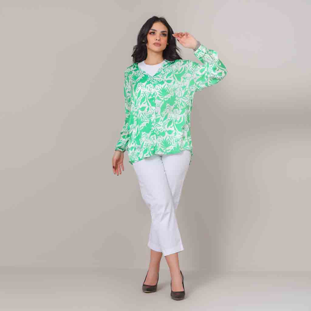 Shirt-Satin-GREEN