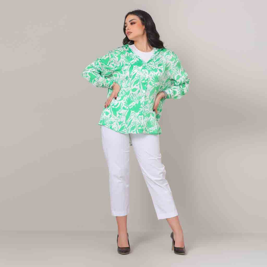 Shirt-Satin-GREEN