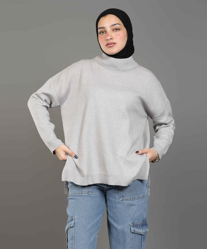 بلوفر-تريكو-جراي