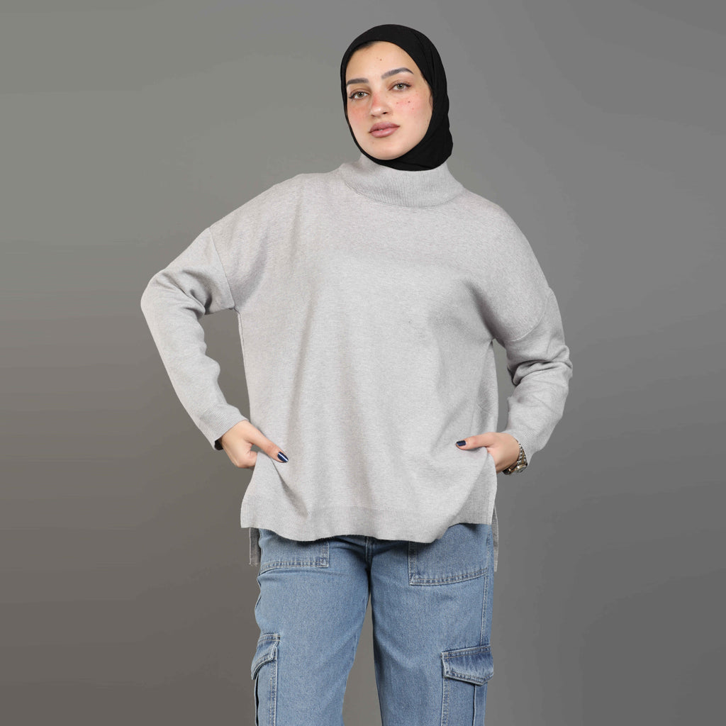 بلوفر-تريكو-جراي