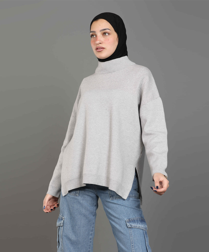 بلوفر-تريكو-جراي