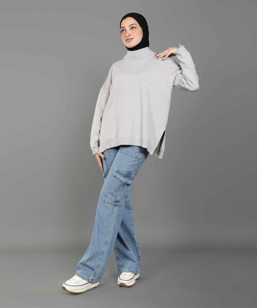 بلوفر-تريكو-جراي