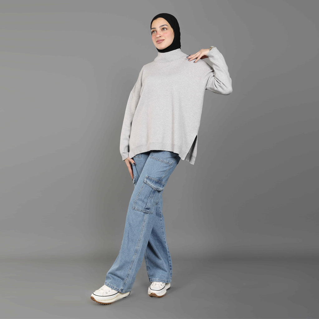 بلوفر-تريكو-جراي