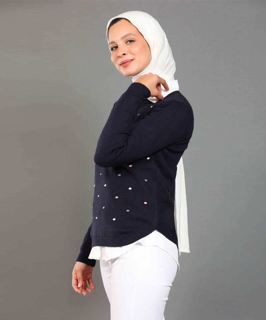 بلوفر-تريكو-كحلى