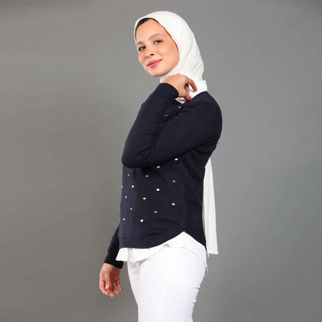 بلوفر-تريكو-كحلى