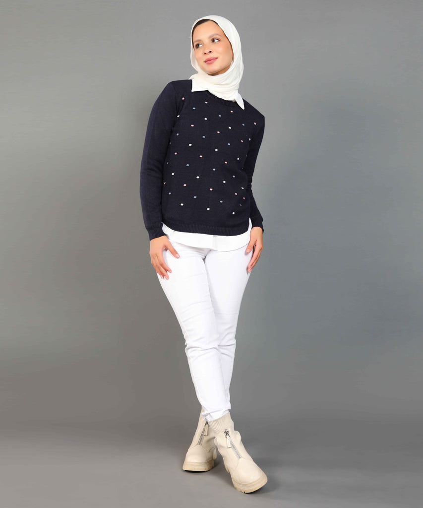 بلوفر-تريكو-كحلى