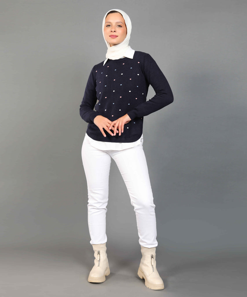 بلوفر-تريكو-كحلى