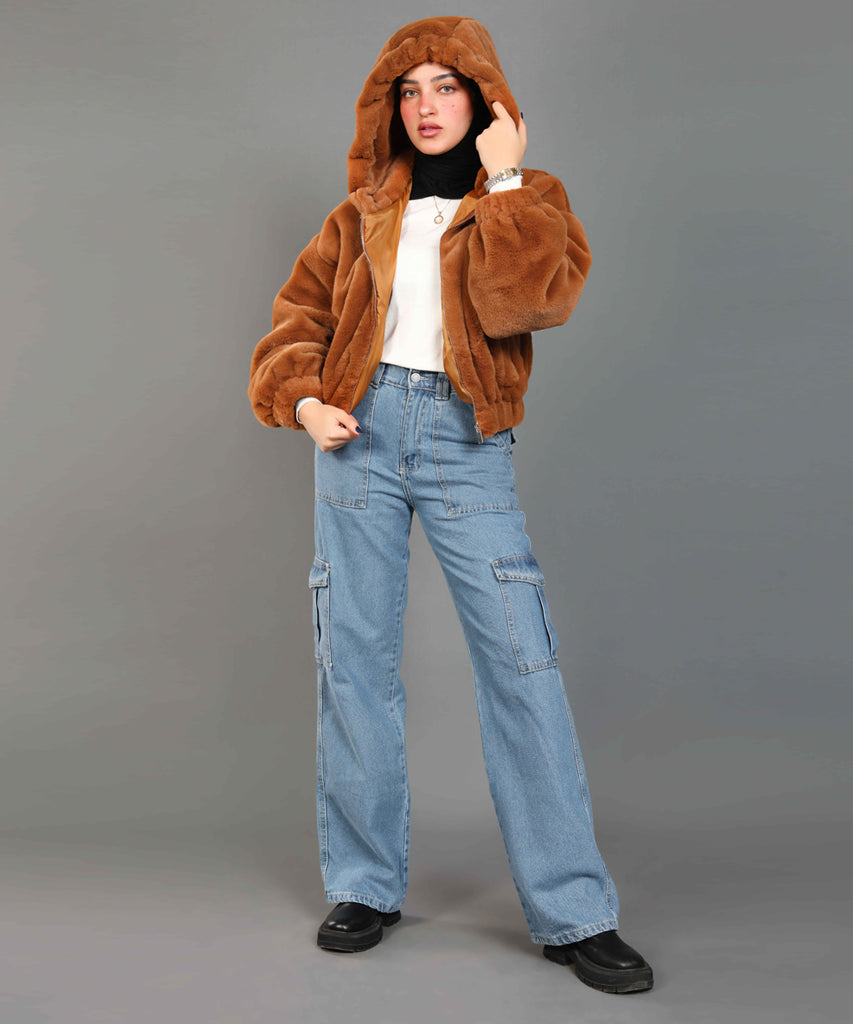Jacket-Fur-BRWON