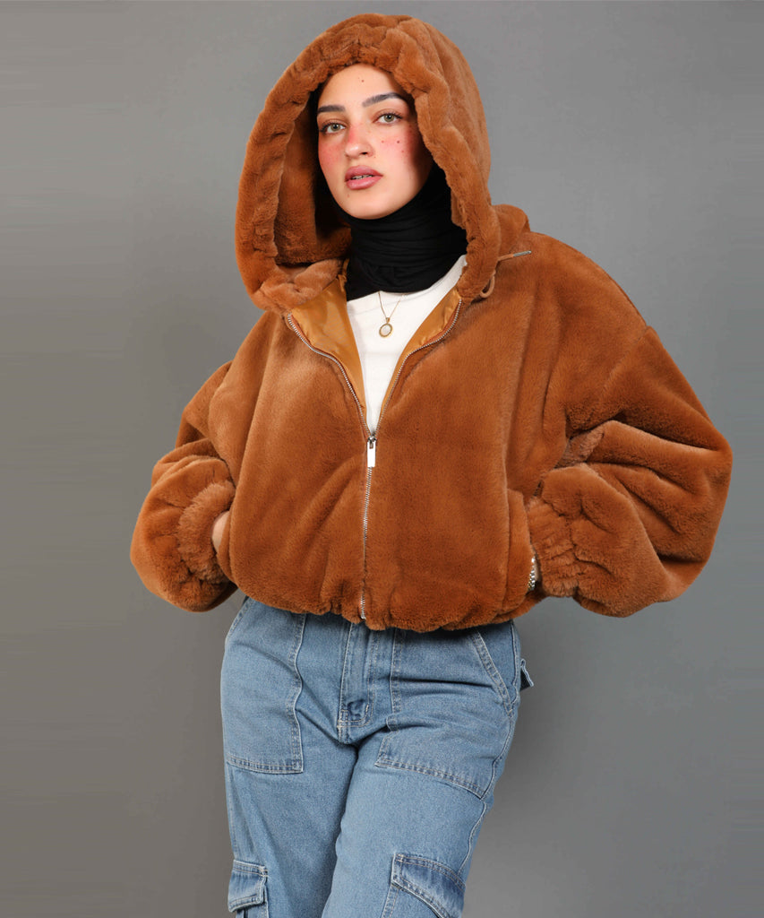 Jacket-Fur-BRWON