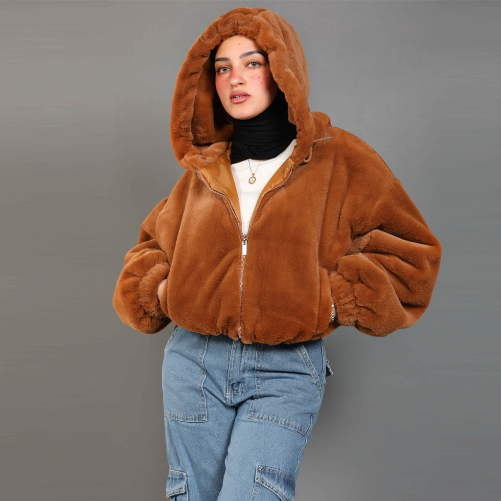 Jacket-Fur-BRWON