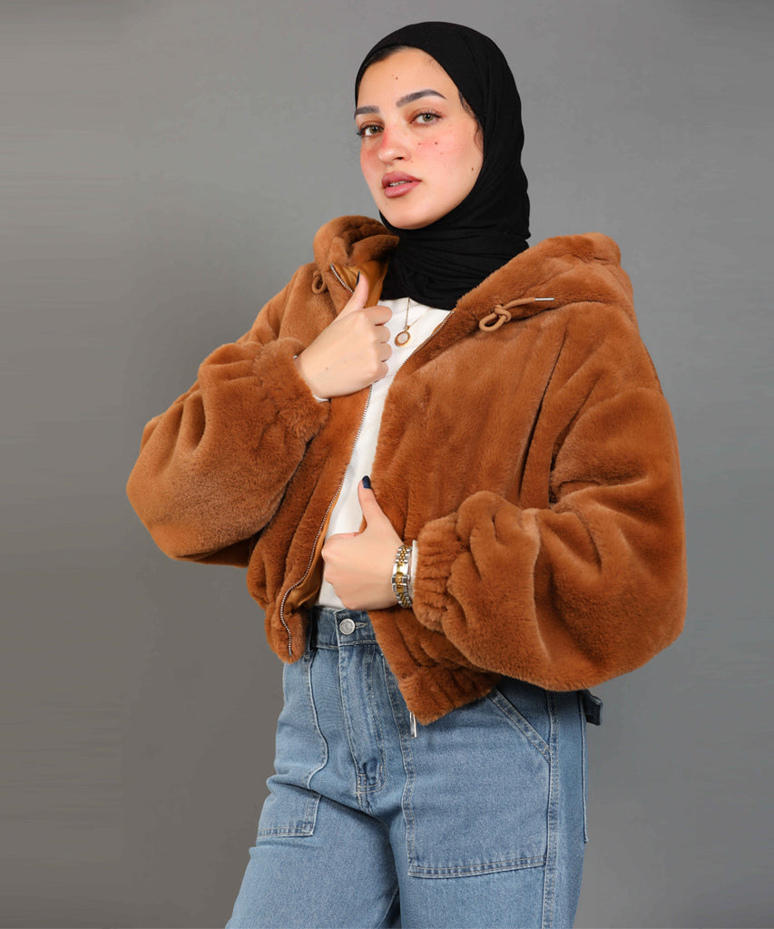 Jacket-Fur-BRWON