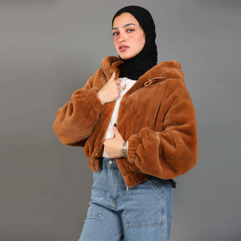 Jacket-Fur-BRWON