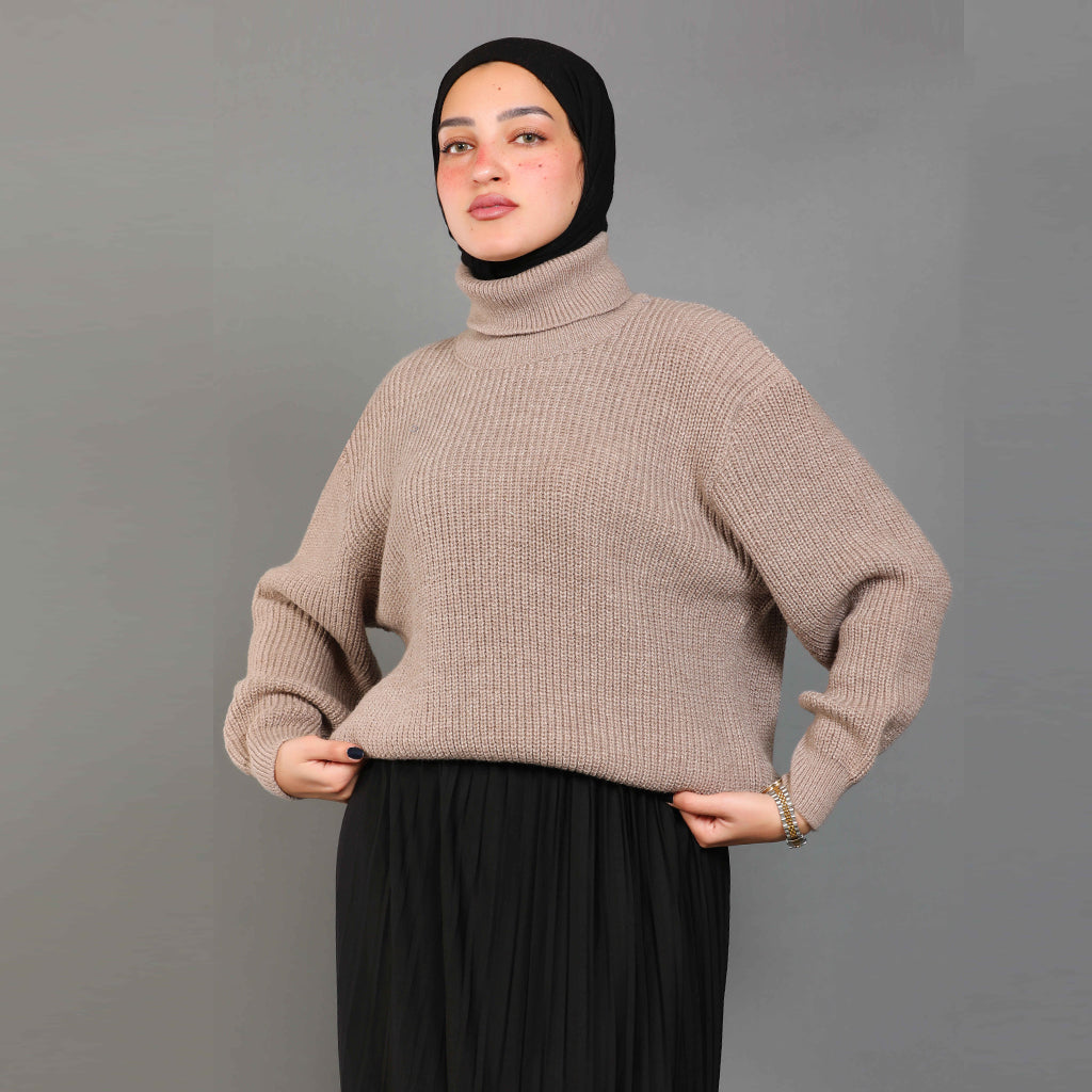 بلوفر-تريكو-كافيه