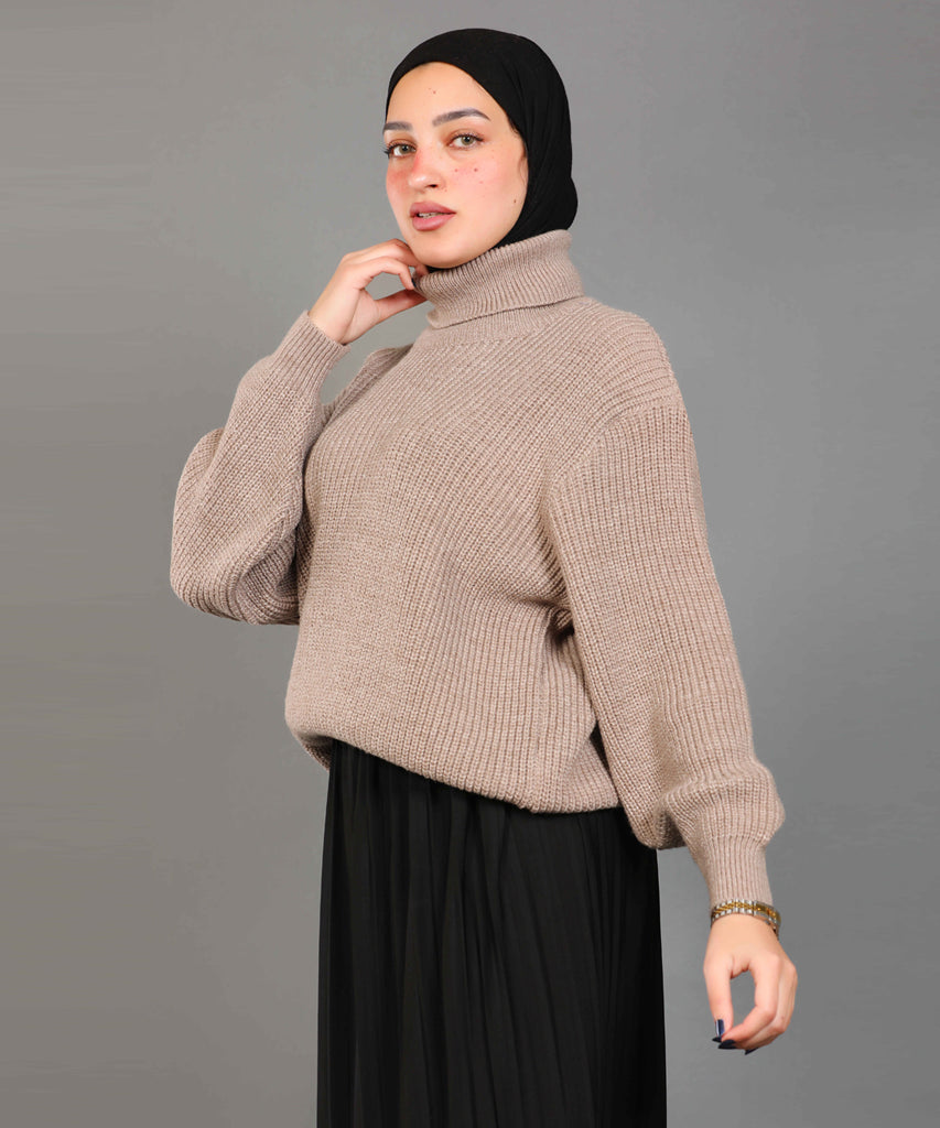 بلوفر-تريكو-كافيه