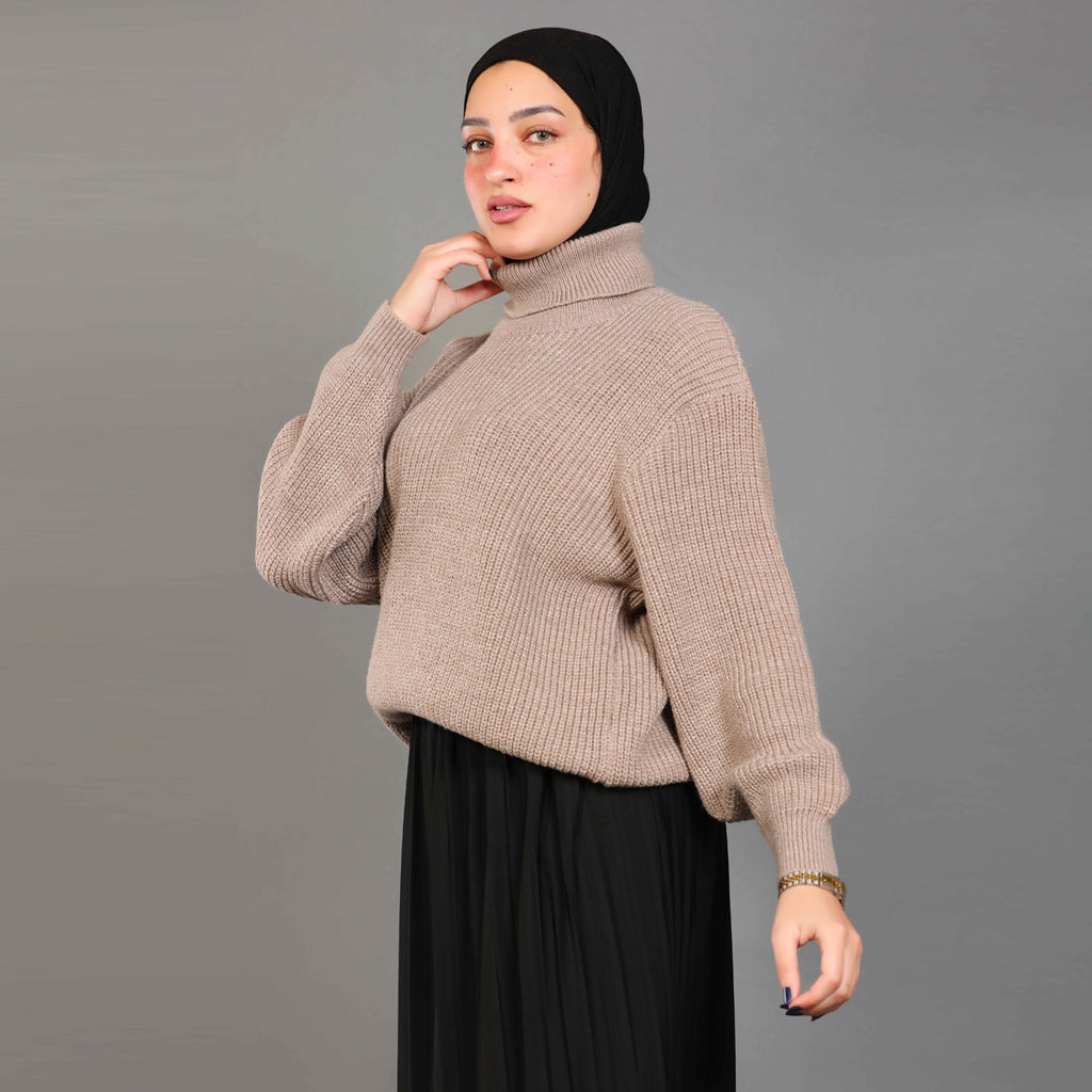 بلوفر-تريكو-كافيه